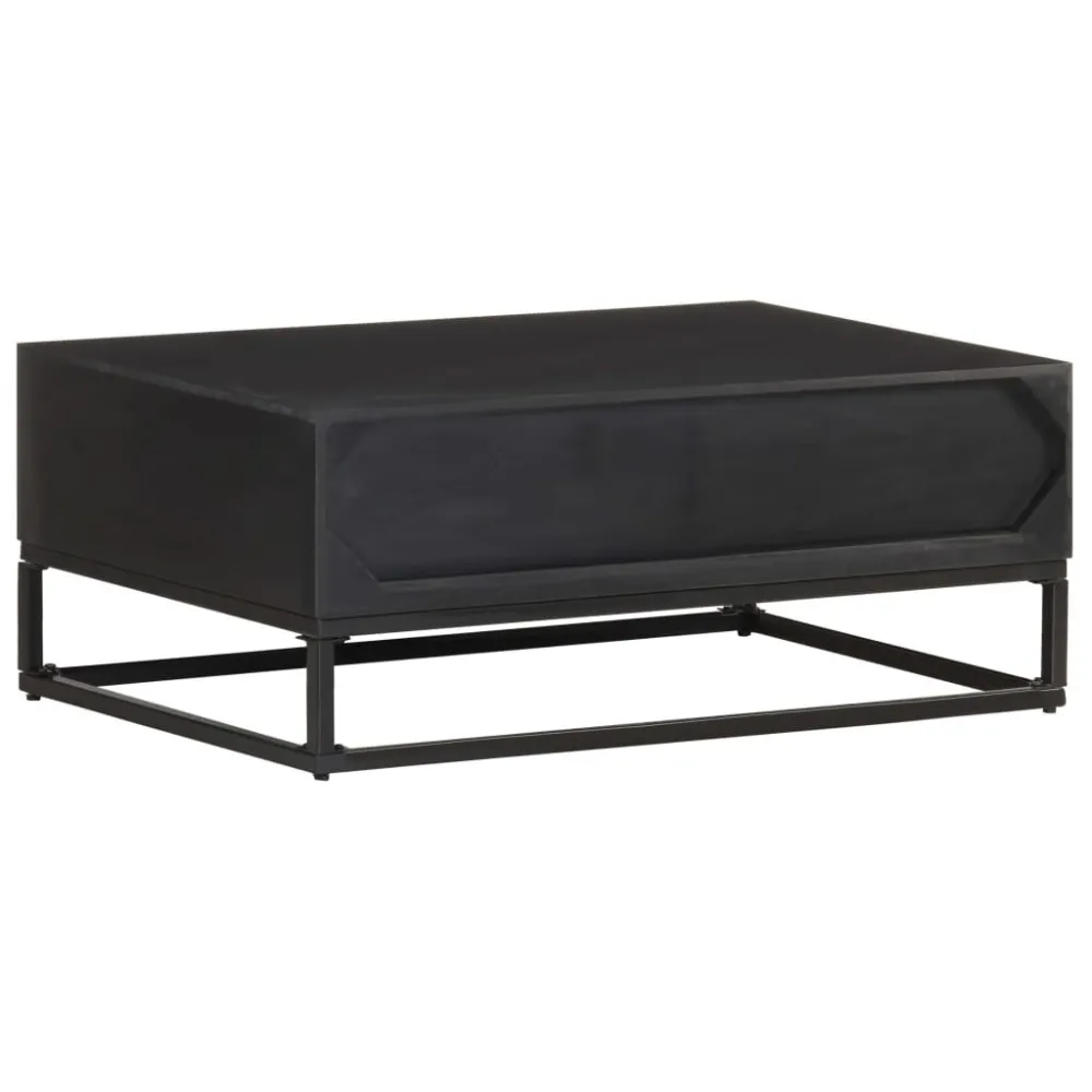 Mesa de centro 90x60x35 cm madeira de mangueira maciç