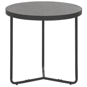 Mesa de centro ⌀ 50 cm cinzento e preto MELODY MEDIUM