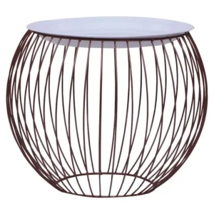 Mesa de centro dourada Ø 51 cm