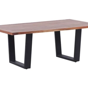 Mesa de centro em madeira de acácia clara 120 x 70 cm GRENOLA