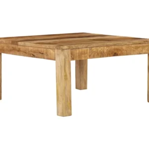 Mesa de centro em madeira de mangueira maciç 80x80x40cm