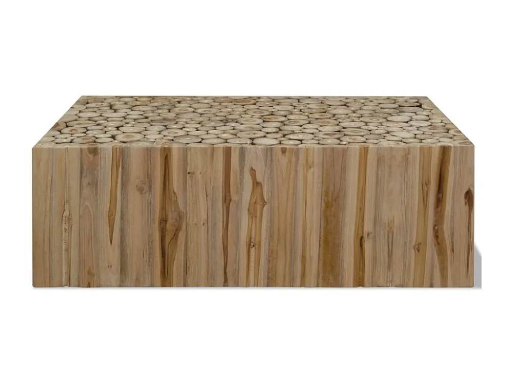 Mesa de centro em madeira de teca genuína 90x50x30 cm
