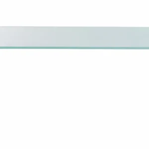 Mesa de centro em vidro temperado transparente e azul KINAMI