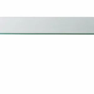 Mesa de centro em vidro temperado transparente e verde KINAMI