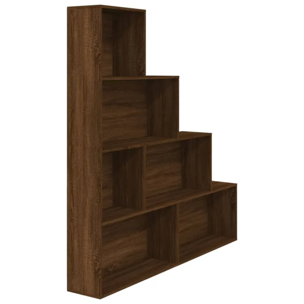 Estante 155x24x160 cm cor carvalho castanho Conjunto de 3 Peças