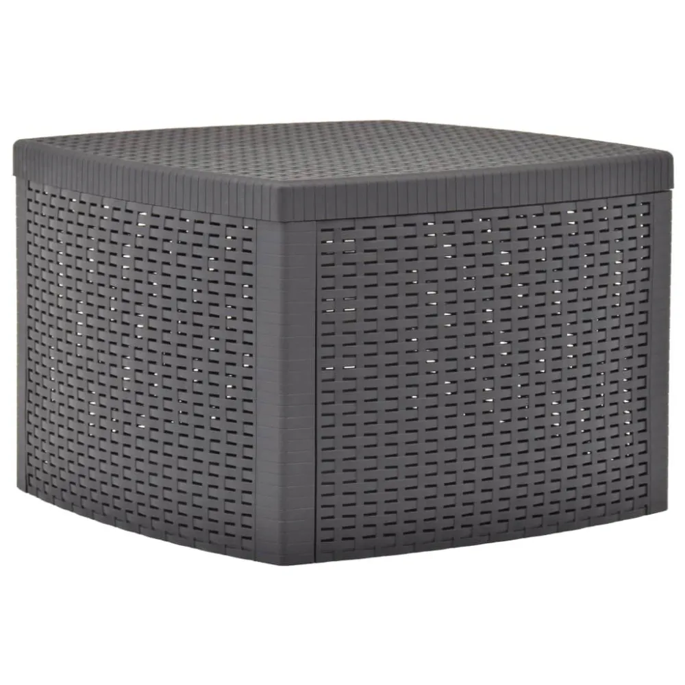 Premium Resistente à Intempérie Mesa de apoio 54x54x36,5 cm plástico moca