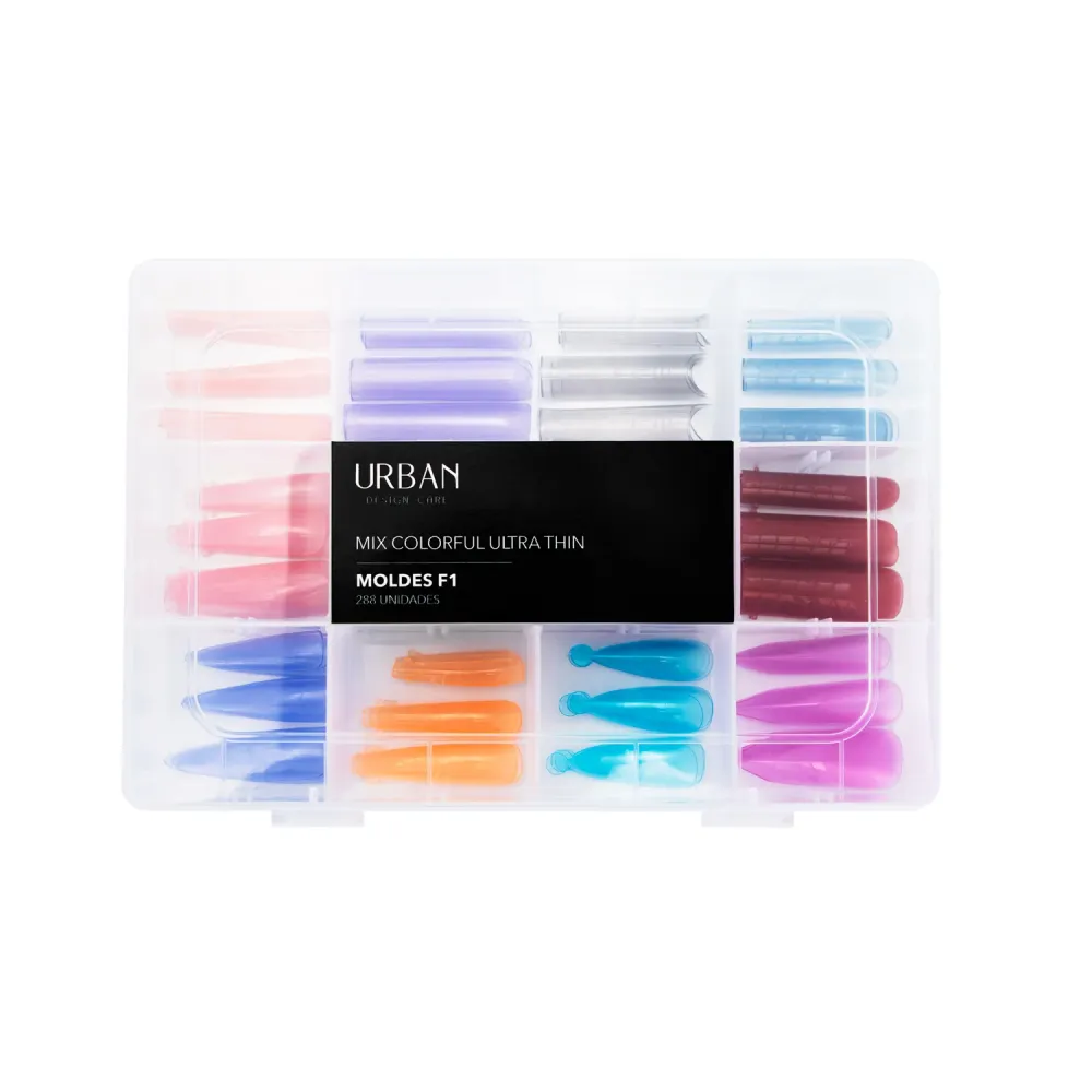 Caixa Mix Multicolor Ultra Thin - Vários formatos - Molde F1 - 288 uni.