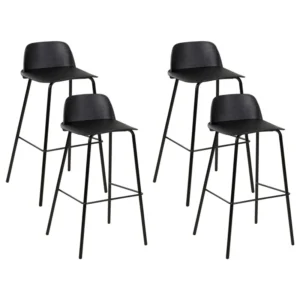 Bar Chair Set 4 Preto MORA