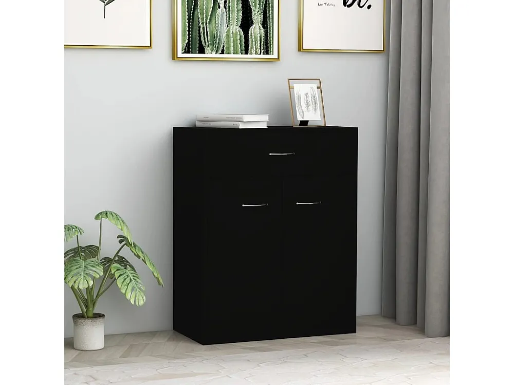 Profissional Premium Aparador 60x30x75 cm contraplacado preto