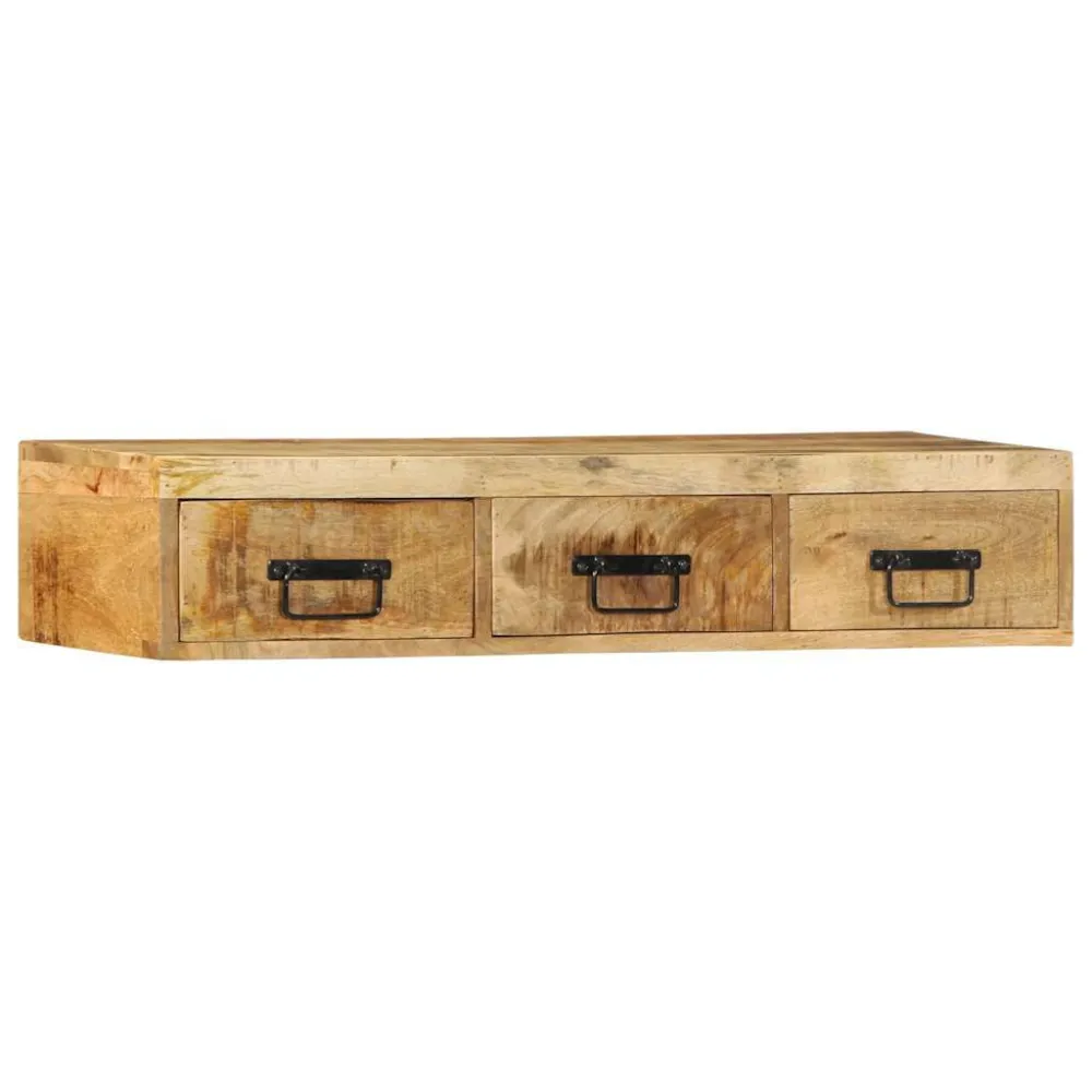 Armário de TV para parede 100x30x19 cm mangueira áspera maciç
