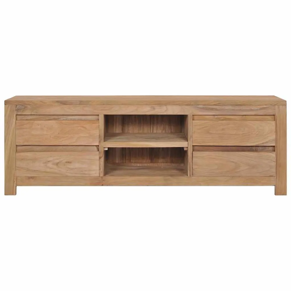Design Premium Móvel de TV 115x30x40 cm madeira teca maciç
