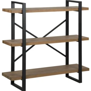 Estante com 3 prateleiras castanha escura TIMBER