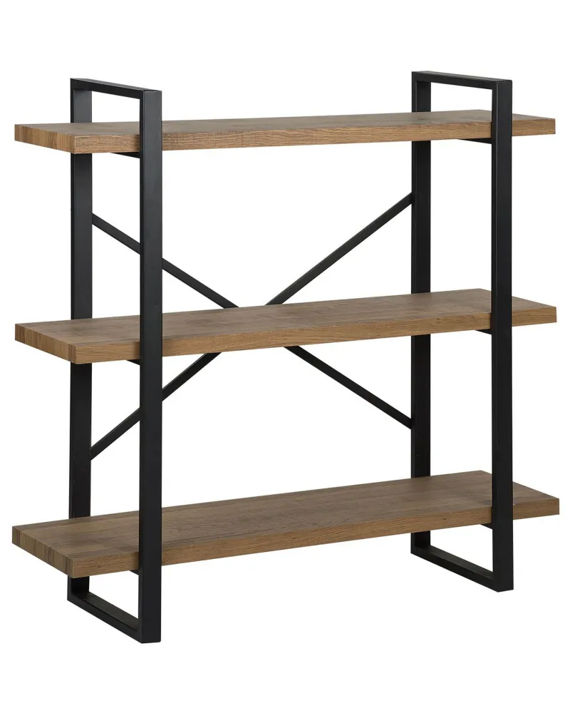 Estante com 3 prateleiras castanha escura TIMBER