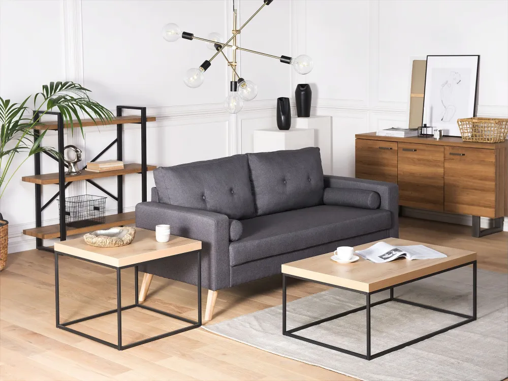 Estante com 3 prateleiras castanha escura TIMBER