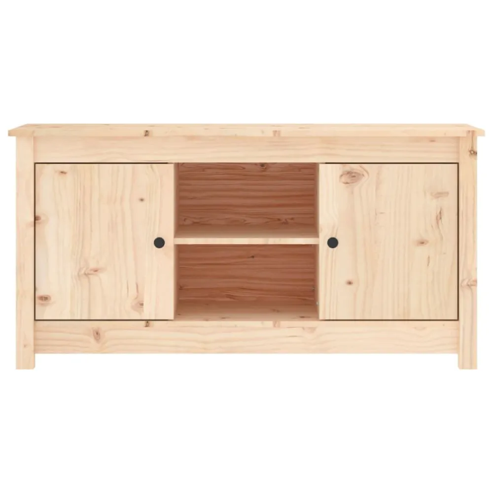 Mesa de Centro Móvel de TV 103x36,5x52 cm madeira de pinho maciç
