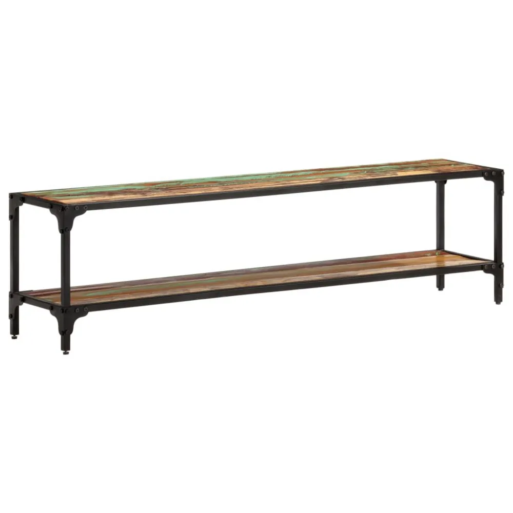 Mesa de Centro Móvel de TV 150x30x40 madeira recuperada maciç