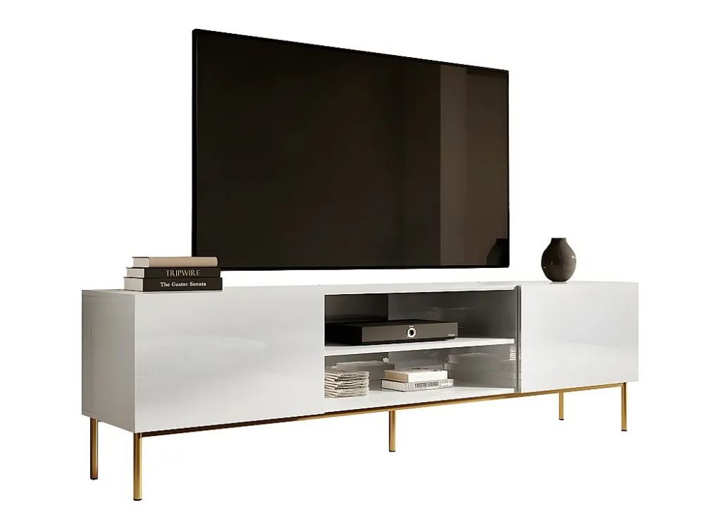 Mesa para TV Charlotte 166, O número de portas: 2, 200x57x40cm