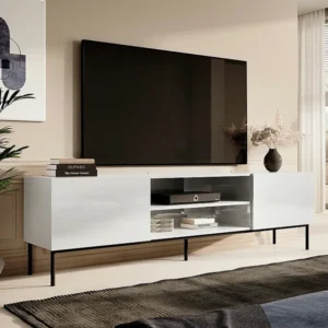 Mesa para TV Charlotte 166, O número de portas: 2, 200x57x40cm