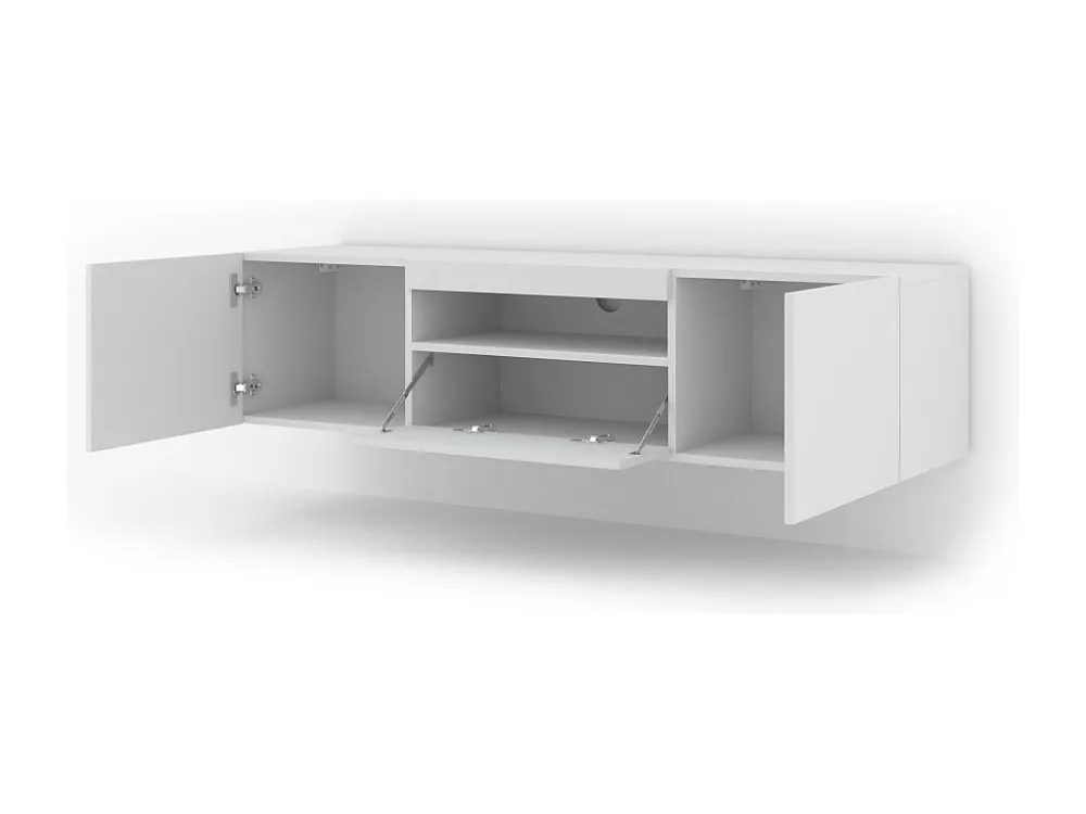 Movel Tv AURA RTV150 3D 150x37x42 Branco