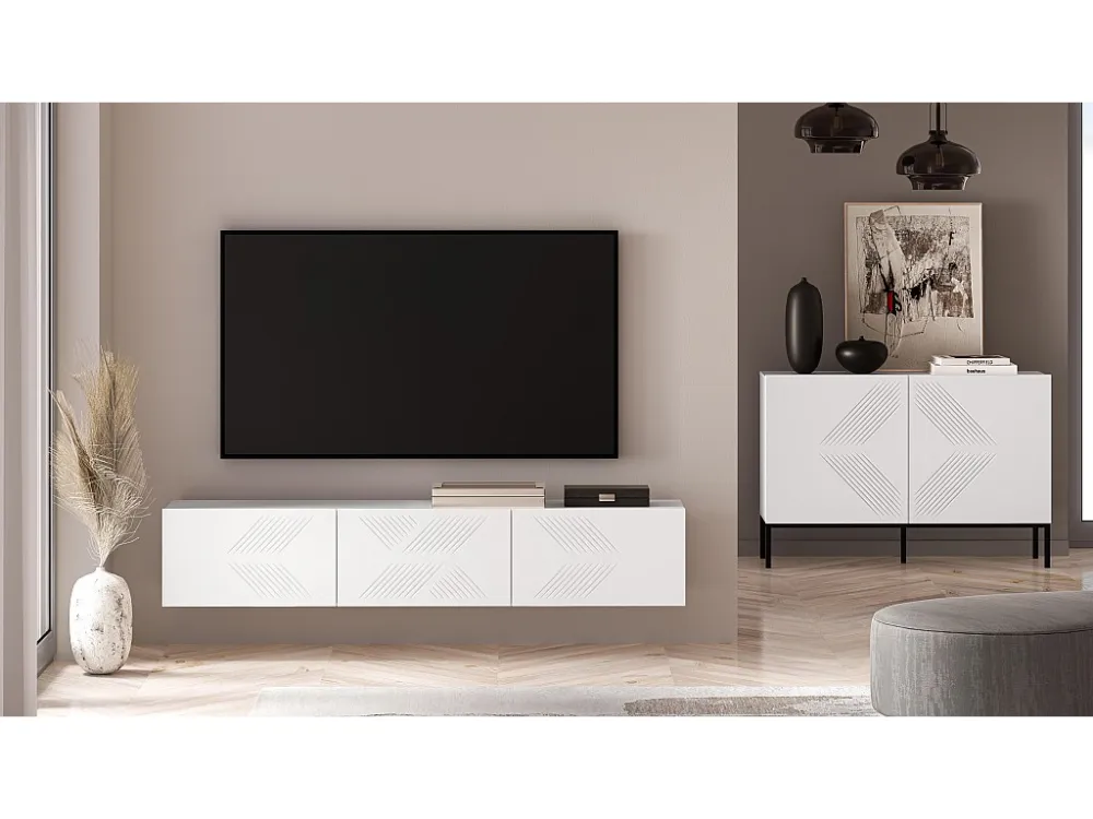 Movel Tv CLEARING RTV170 3D 170x37x32 Branco