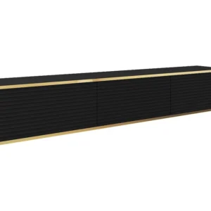 Movel Tv ORO MDF RTV175 3D 175x32x30 Preto