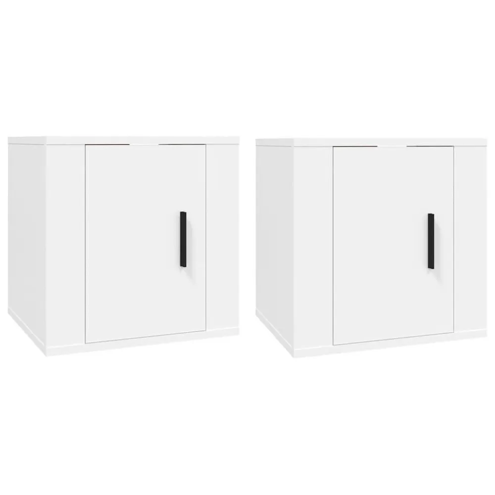 Móveis de TV para parede 2 pcs 40x34,5x40 cm branco com 10 Anos de Garantia no Mecanismo