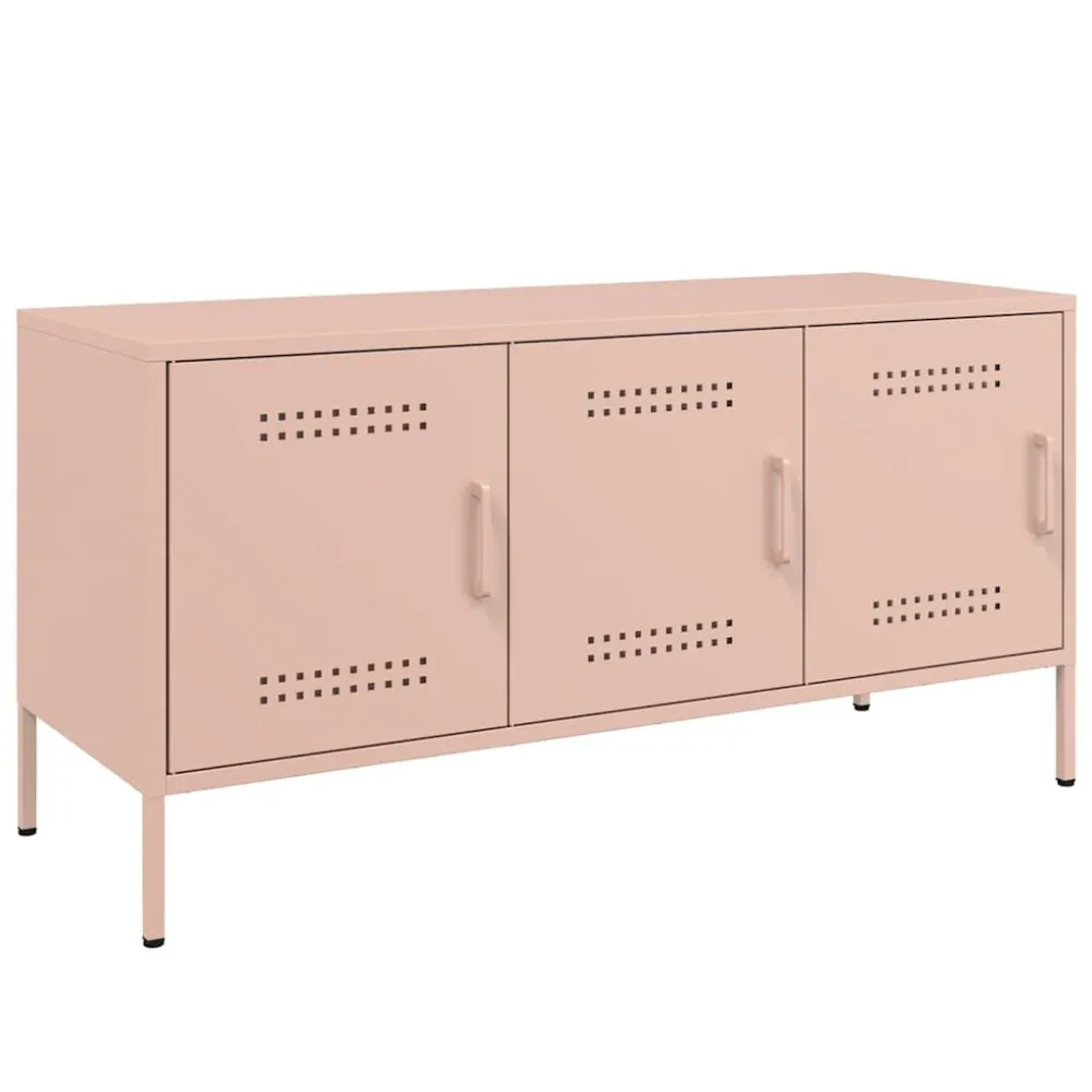 Móvel de TV 100,5x39x50,5 cm ço rosa