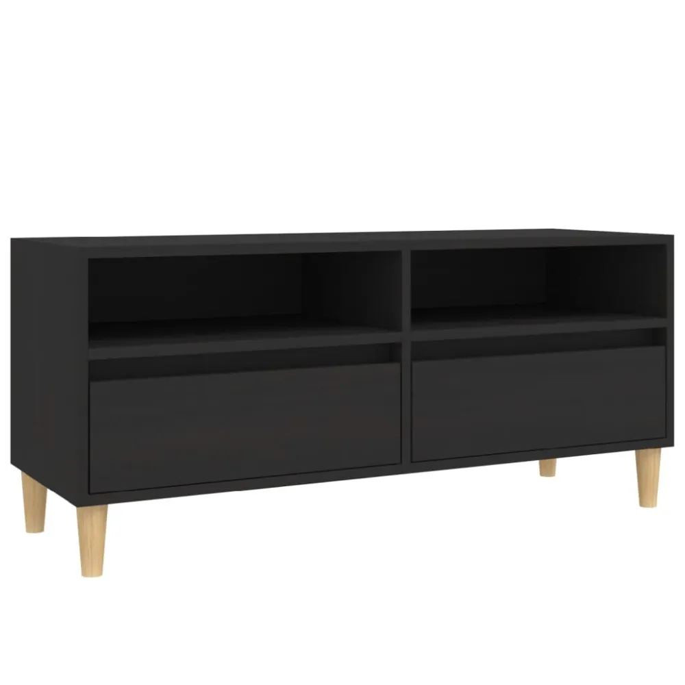 Móvel de TV 100x34,5x44,5 cm derivados de madeira preto