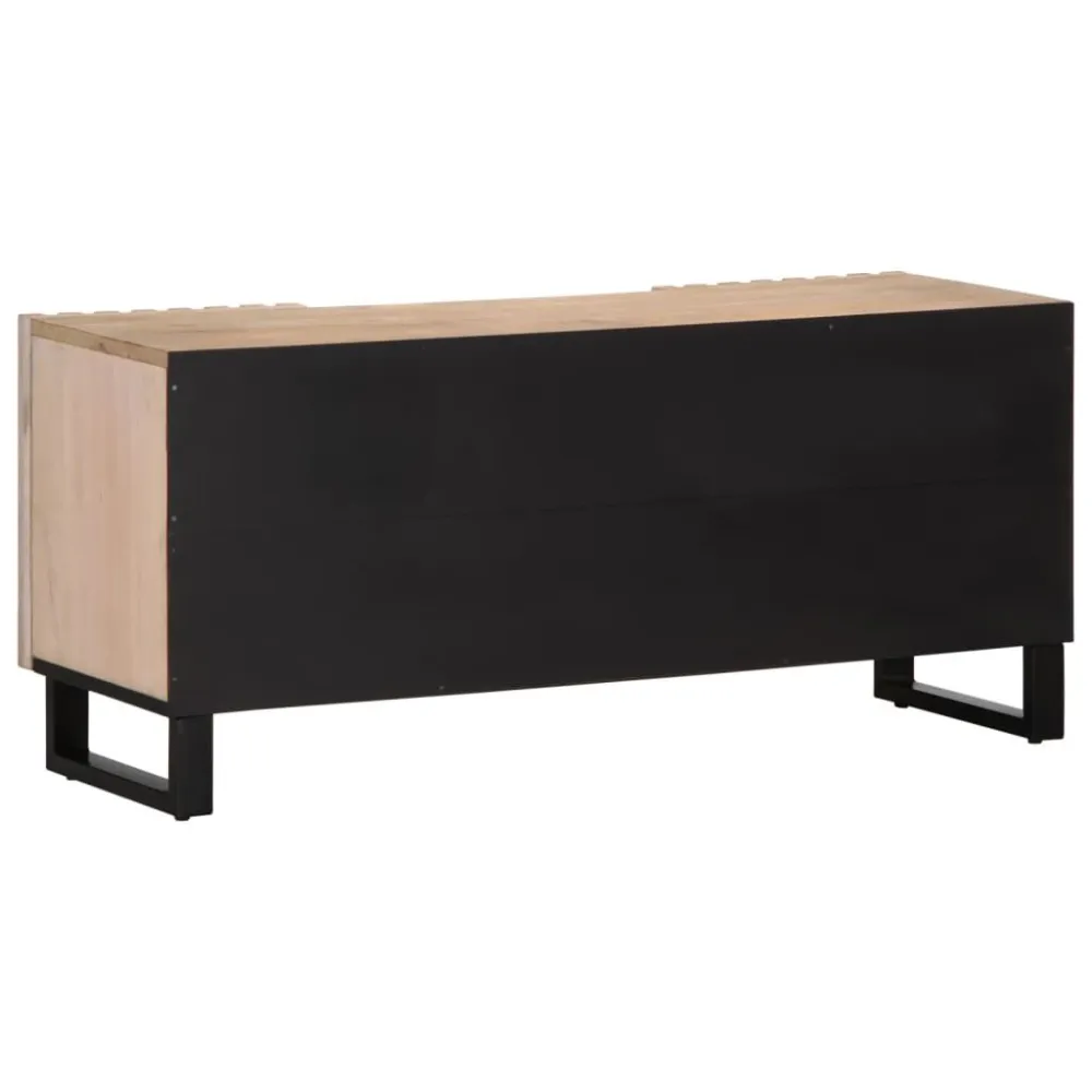 Móvel de TV 100x34x46 cm madeira de mangueira maciç