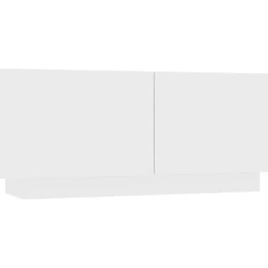 Móvel de TV 100x35x40 cm contraplacado branco