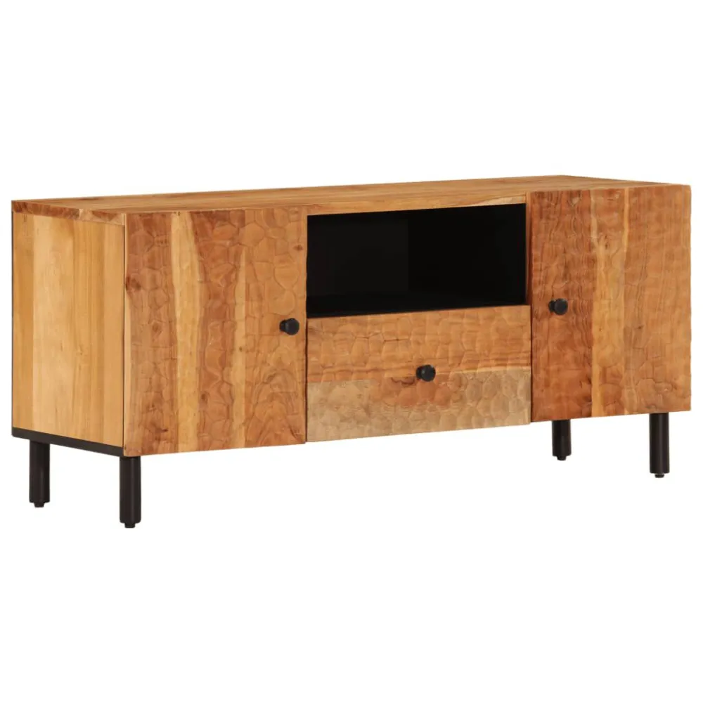 Móvel de TV 105x33x46 cm madeira de acácia maciç