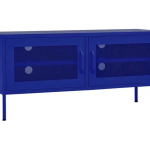 Móvel de TV ço 105x35x50 cm azul-marinho
