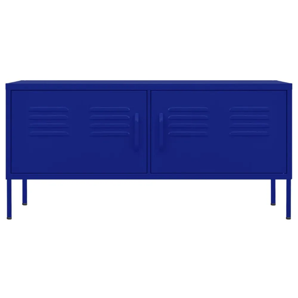 Móvel de TV ço 105x35x50 cm azul-marinho