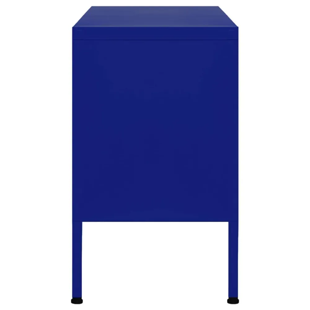 Móvel de TV ço 105x35x50 cm azul-marinho