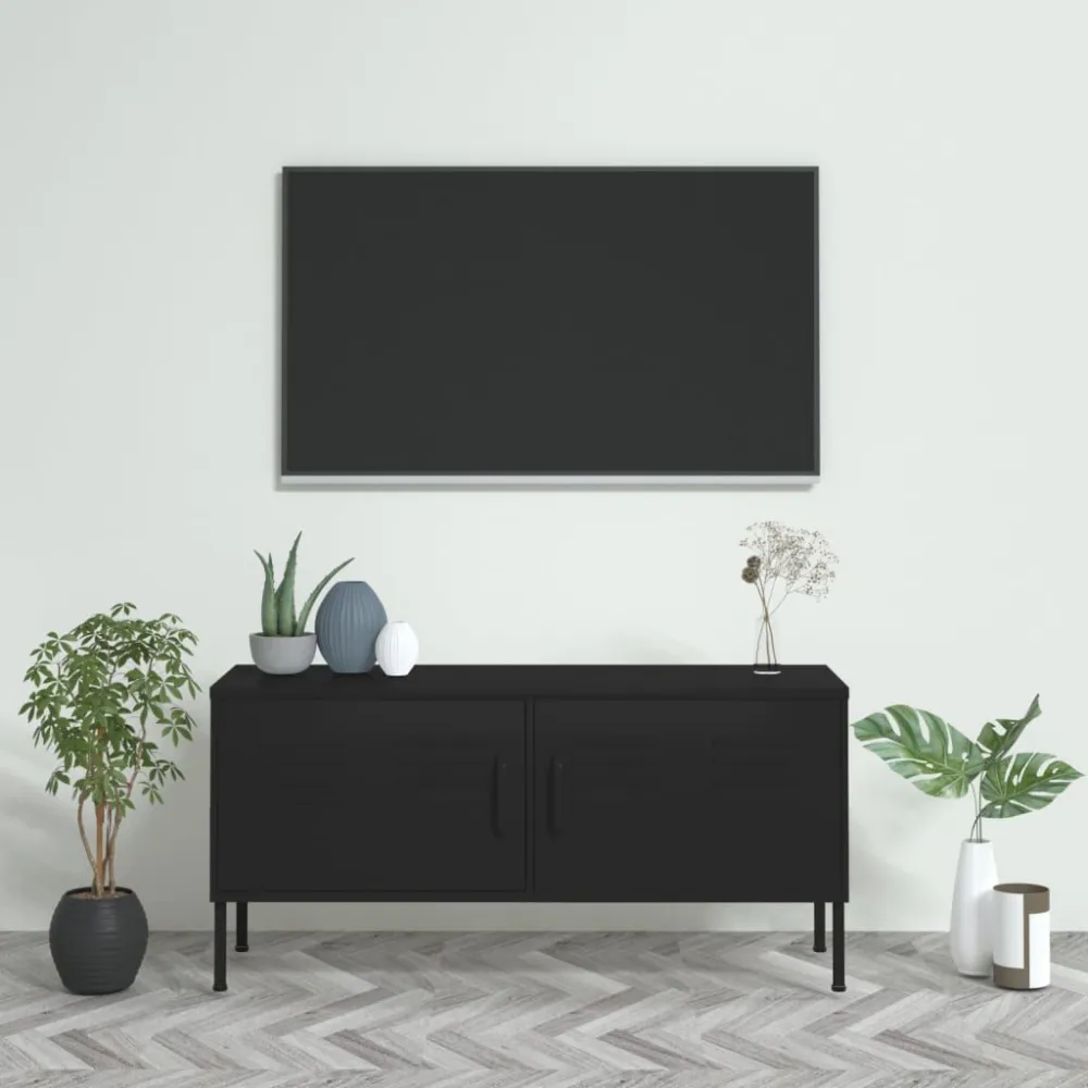 Móvel de TV ço 105x35x50 cm preto