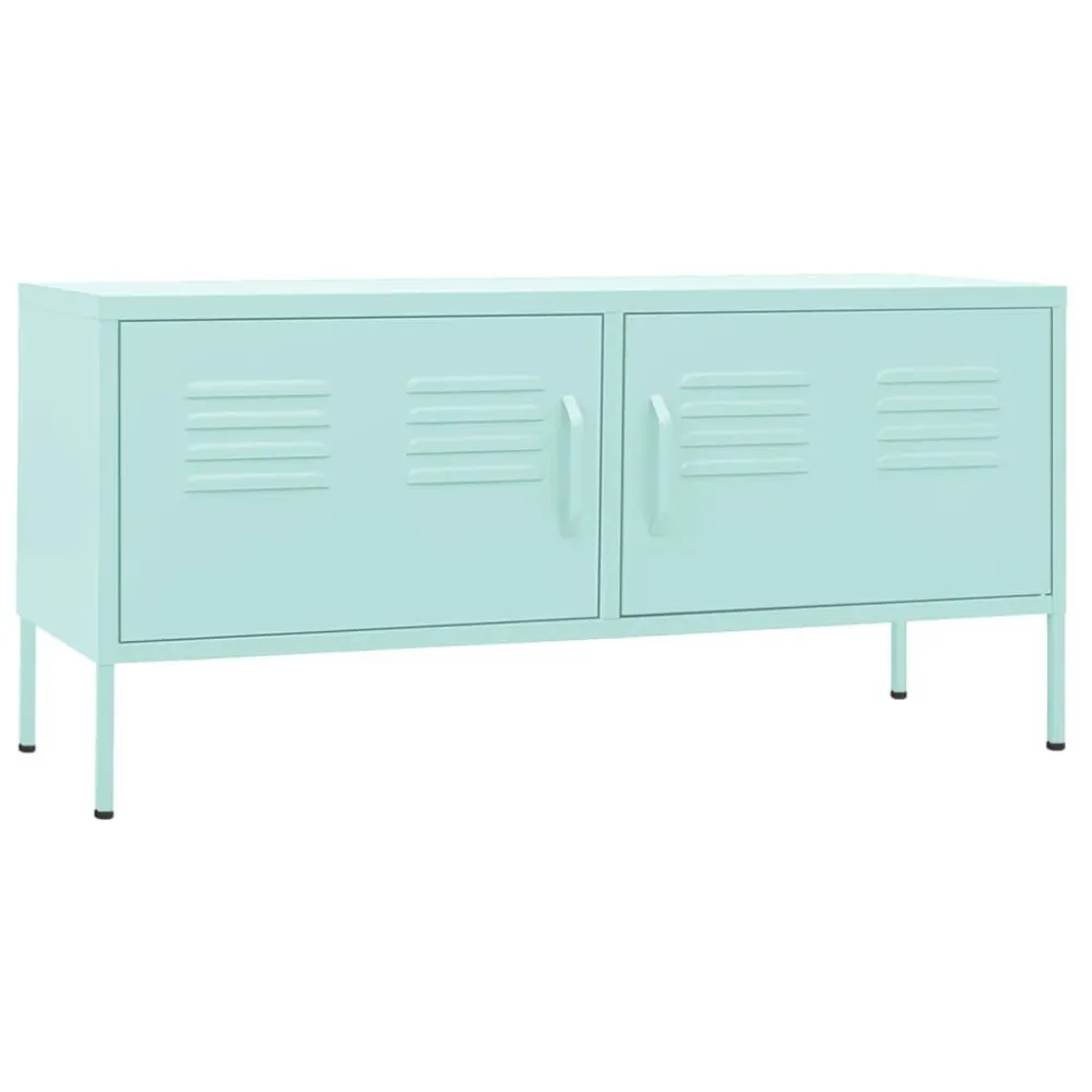 Móvel de TV ço 105x35x50 cm verde-hortelã