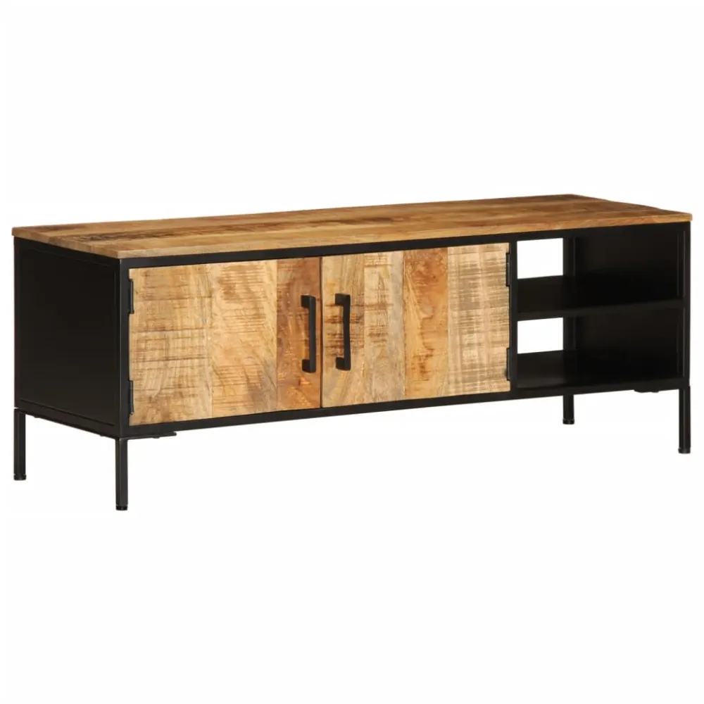 Móvel de TV 110x35x40 cm madeira mangueira áspera maciç