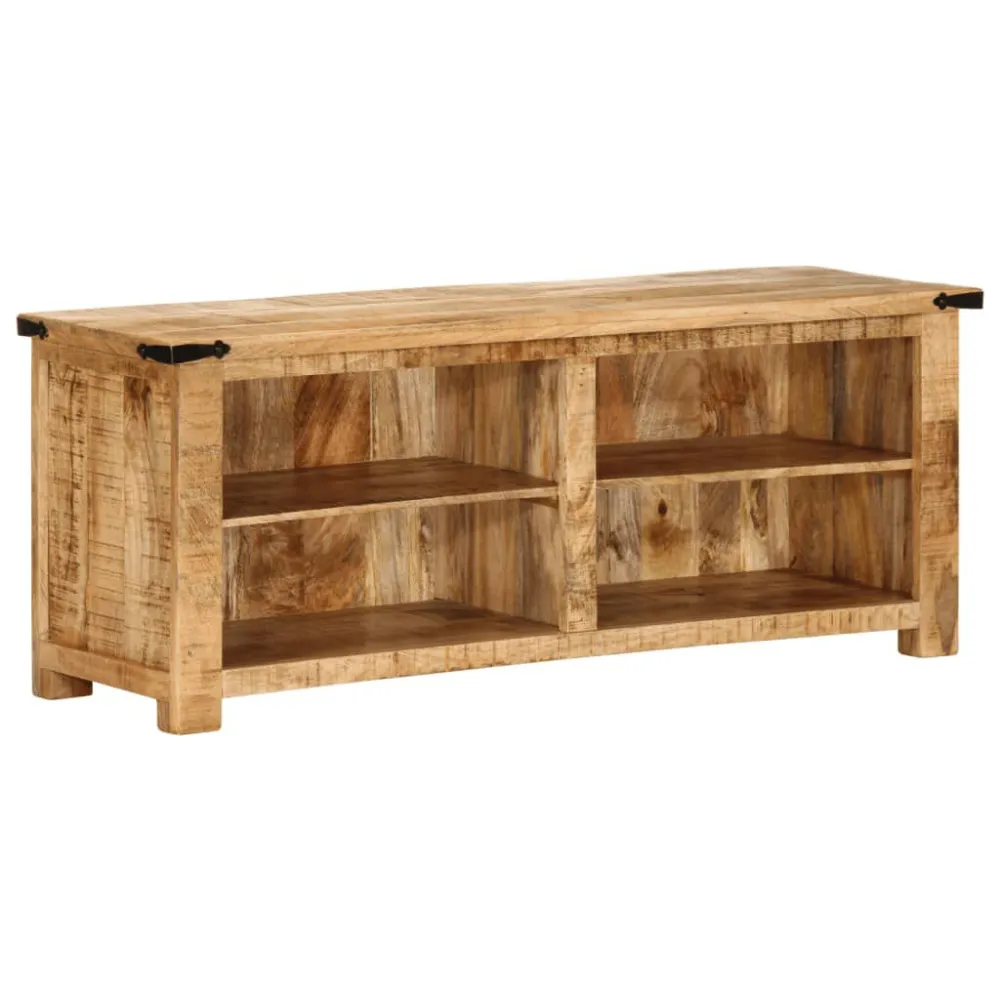 Móvel de TV 110x35x40 cm madeira mangueira áspera maciç
