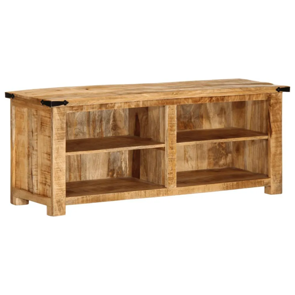 Móvel de TV 110x35x40 cm madeira mangueira áspera maciç