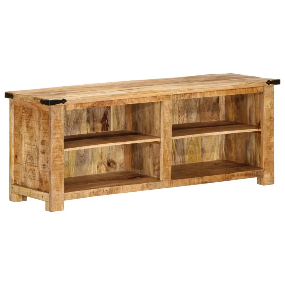 Móvel de TV 110x35x40 cm madeira mangueira áspera maciç