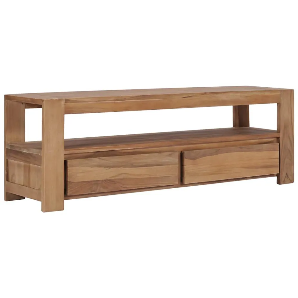 Móvel de TV 120x30x40 cm madeira teca maciç | Entrega Rápida