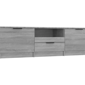 Móvel de TV 140x35x40 cm derivados de madeira cinzento sonoma