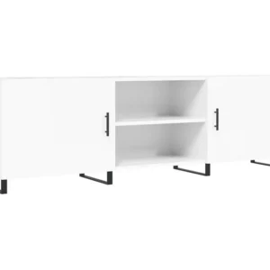 Móvel de TV 150x30x50 cm derivados de madeira branco cintilante