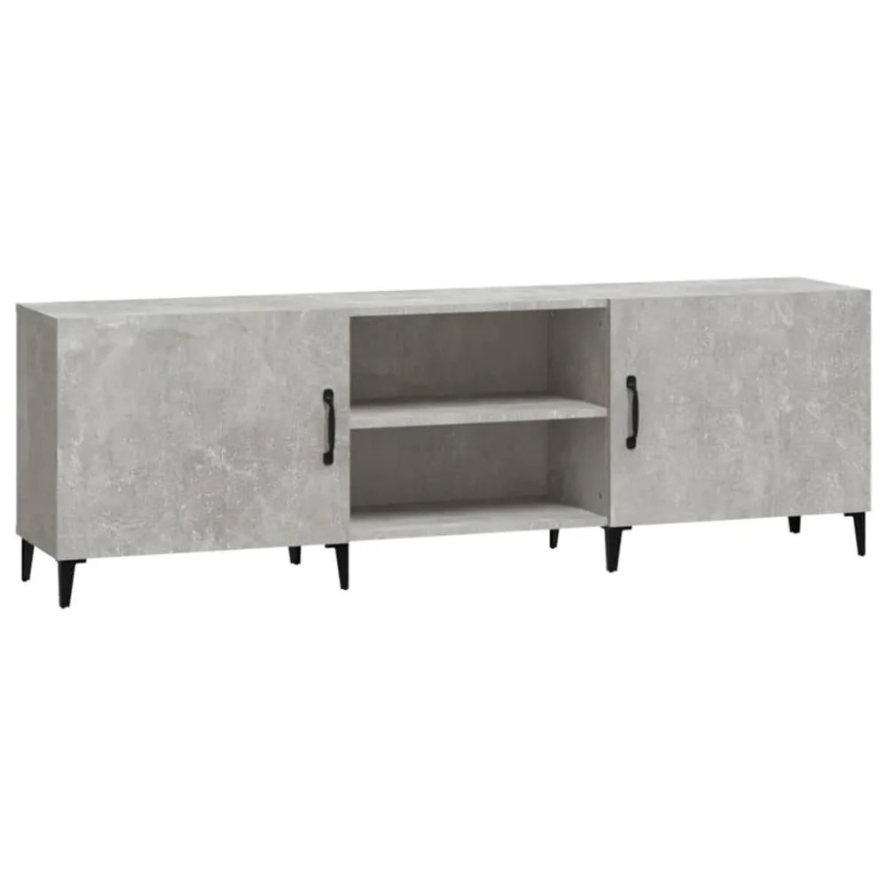 Móvel de TV 150x30x50 cm derivados de madeira cinza-cimento