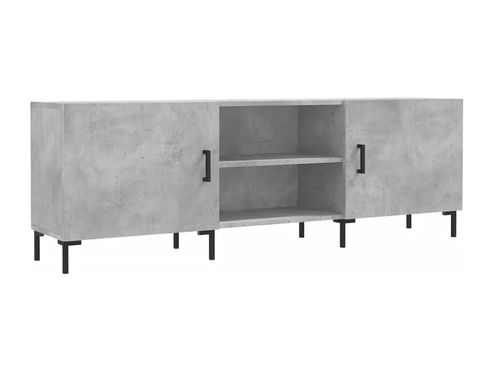 Móvel de TV 150x30x50 cm derivados de madeira cinza-cimento