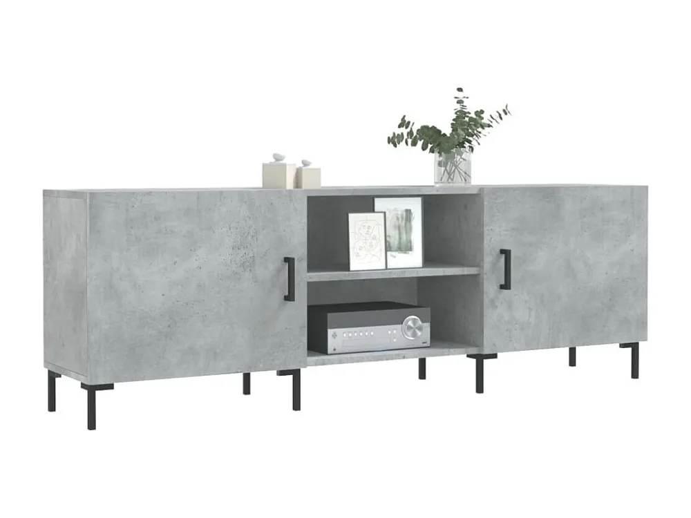 Móvel de TV 150x30x50 cm derivados de madeira cinza-cimento
