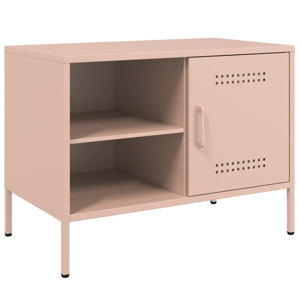 Móvel de TV 68x39x50,5 cm ço rosa