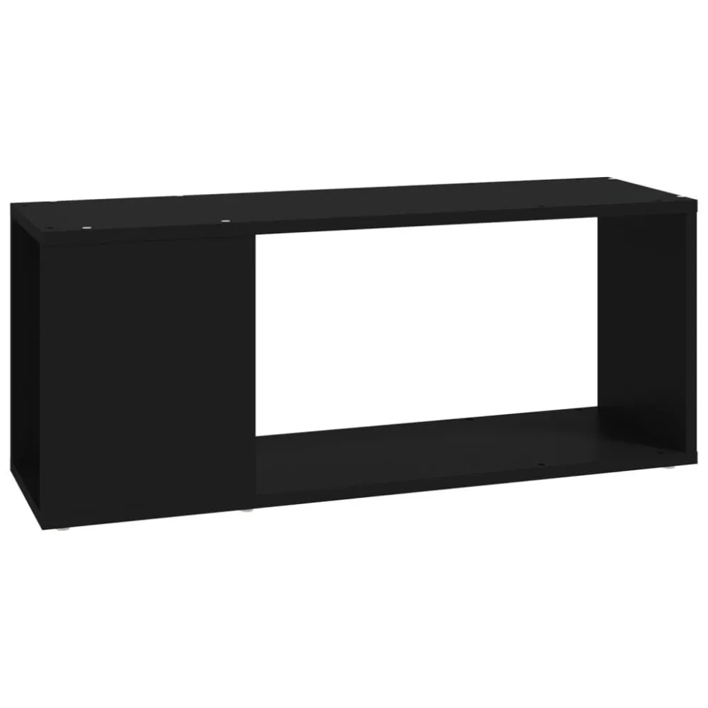 Móvel de TV 80x24x32 cm derivados de madeira preto