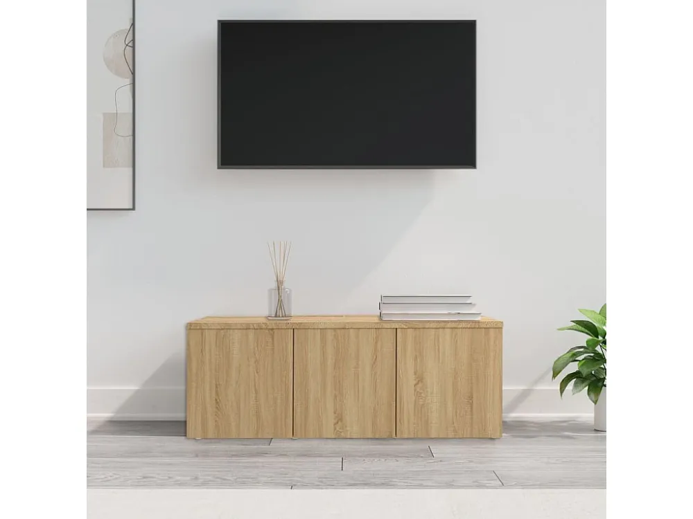 Móvel de TV 80x34x30 cm contraplacado carvalho sonoma