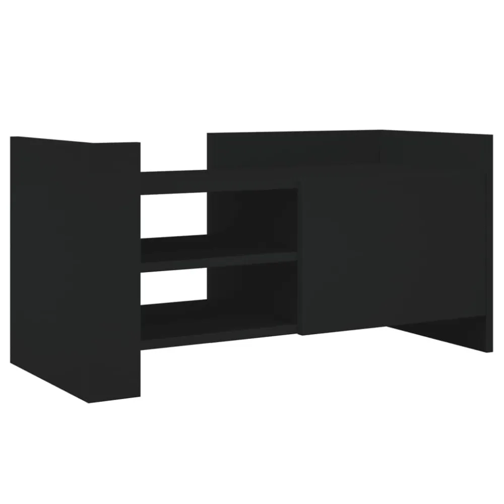 Móvel de TV 80x35x40 cm derivados de madeira preto
